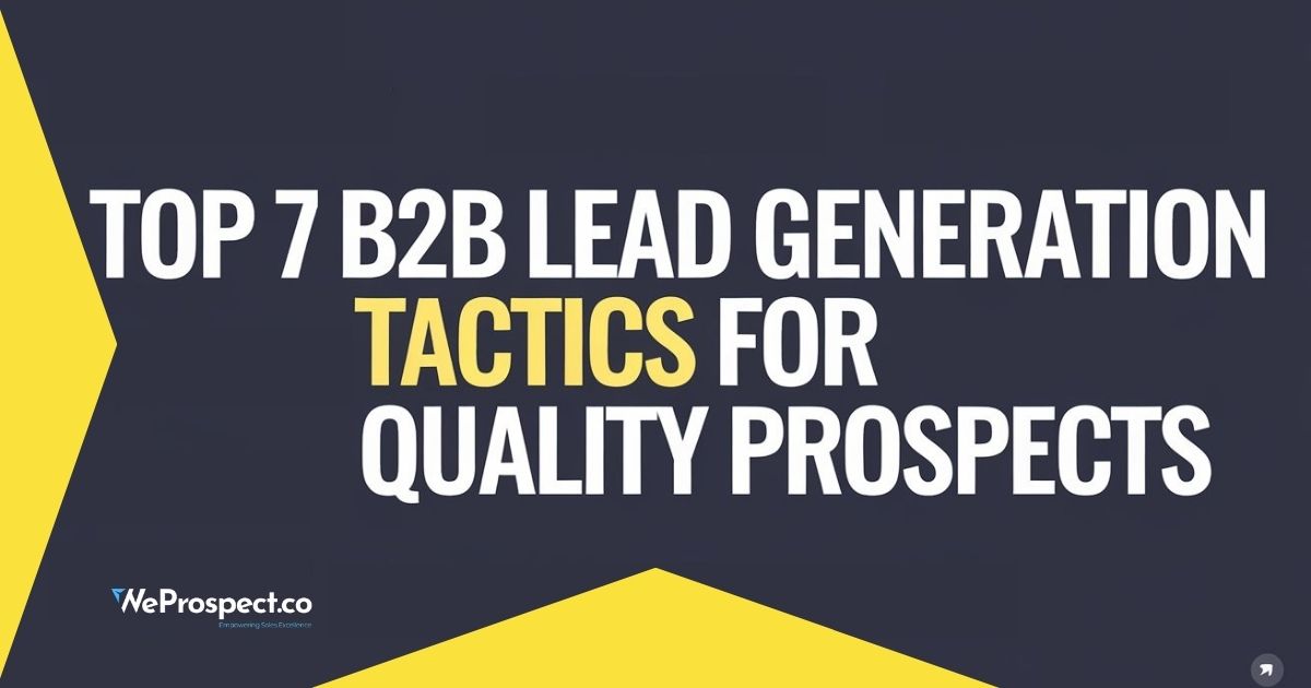 B2B lead generation